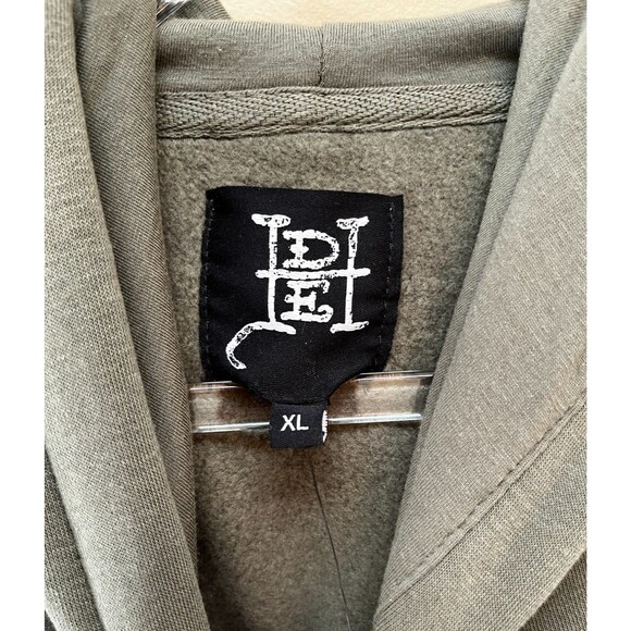 Ed Hardy Death Or Glory Skull Graphic Hoodie Sweater Mens Size XL NWT NEW Olive - Picture 6 of 11